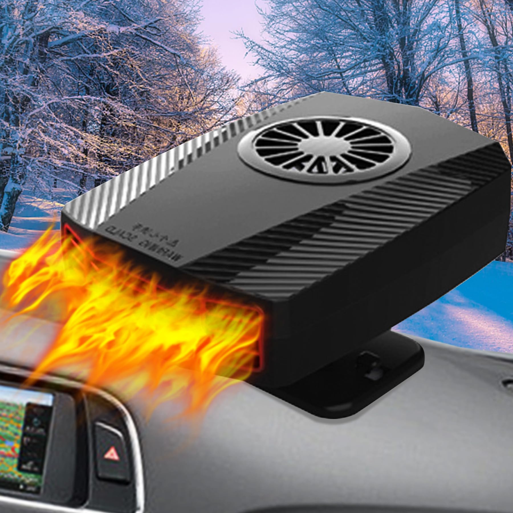 Photo 1 of ?New 2025?Portable Car Heater Fast Demisting Defroster, 12V 150W Automobile Heater Can Heat Rapidly in 60 Seconds with Heating & Cooling & Air Purify, Car Fan Windshield Defroster(Black) (LT-N001)