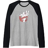 Ghostbusters Distressed Logo Ghostbusters II Retro Movie Raglan Baseball Tee