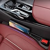 FOLUMAD Car Seat Gap Filler, Seat Side Gap Filler with Organizer, 2 in1 Seat Crevice Blocker, Universal Fit Car SUV Truck Fil