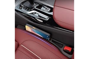 FOLUMAD Car Seat Gap Filler, Seat Side Gap Filler with Organizer, 2 in1 Seat Crevice Blocker, Universal Fit Car SUV Truck Fil