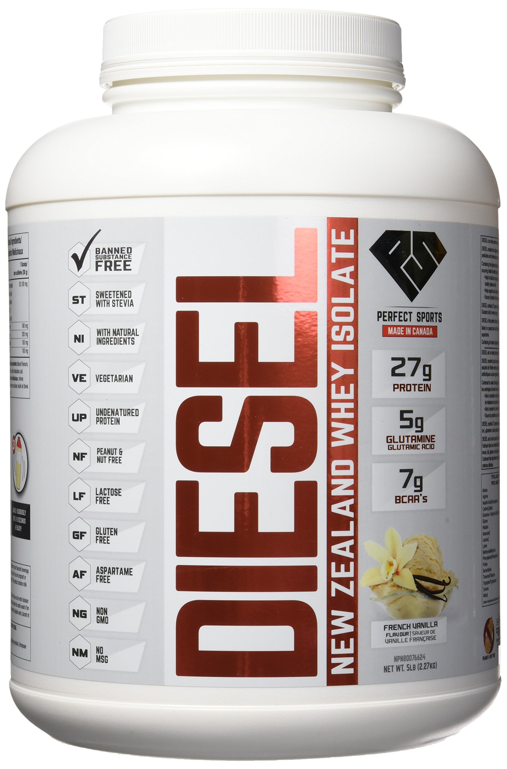 Diesel New Zealand Whey Protein Milk Chocolate 5lbs Health & Personal Care