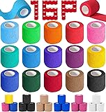 AZEN 16 Pack Self Adhesive Bandage Wrap, 2" X 5