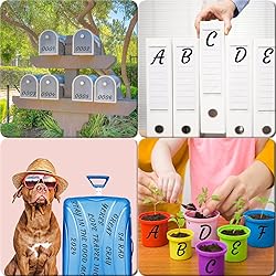 Llewyn 380 Pieces 10 Sheets Letter Stickers,Self