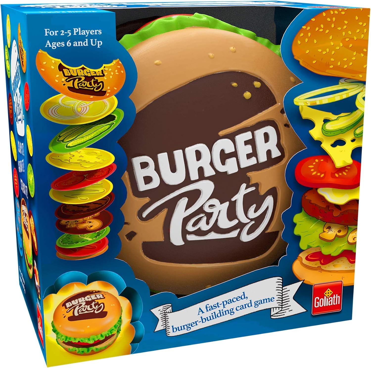 Goliath Games Burger Party, Simple and Fast-Paced Fun Family Game for Kids Aged 6+, Multi-Colour, Multicolor - Image 5