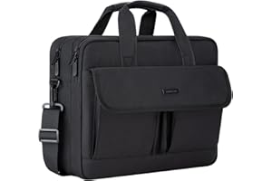 RAINYEAR 15.6 Inch Laptop Messenger Bag Laptop Briefcase with Pockets for Men, Protective Large Capacity Business Work Laptop