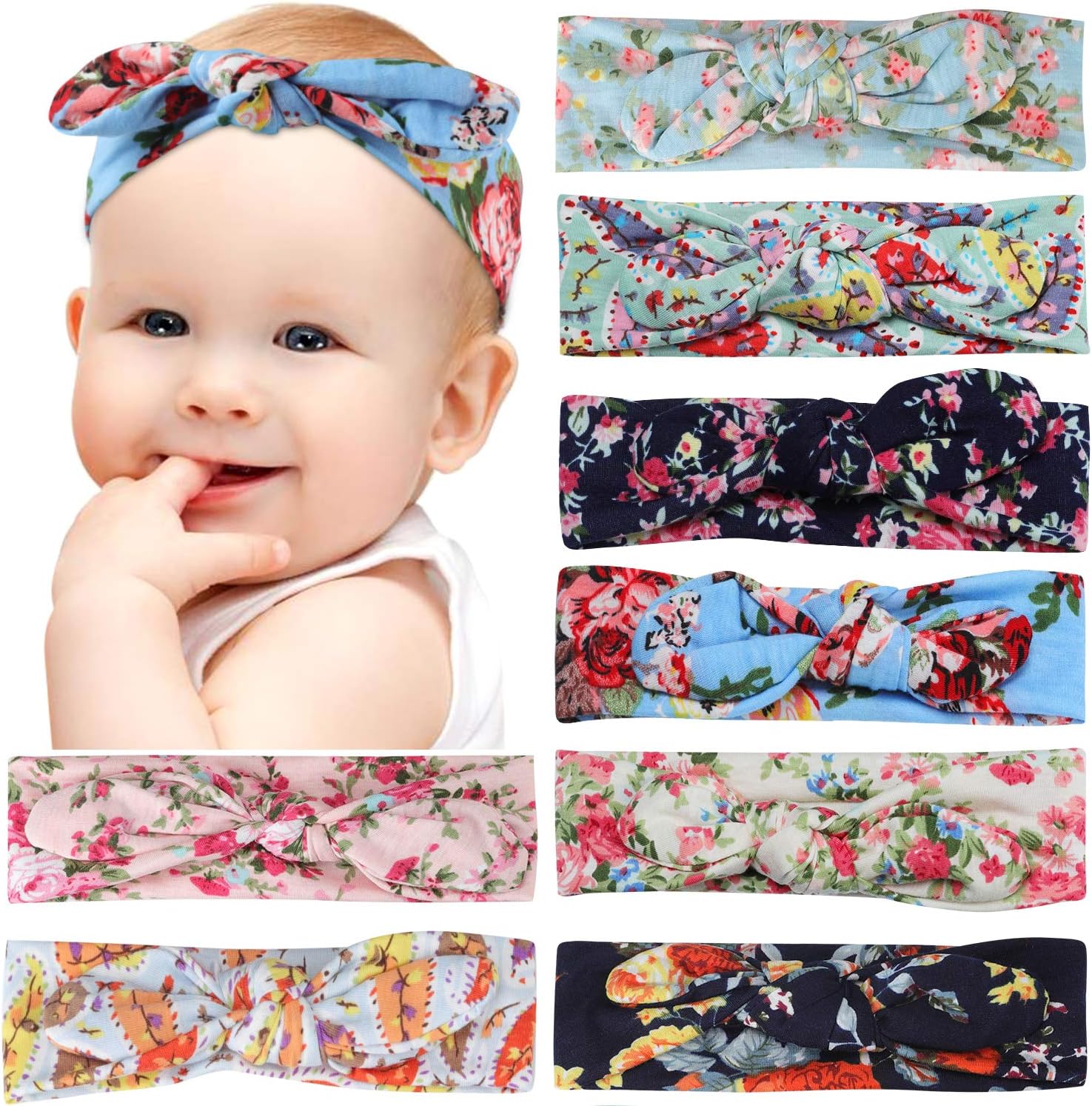 Baby Headbands Elastic Hair Wraps Headbands for Baby Girls, Newborn,Toddler and Children