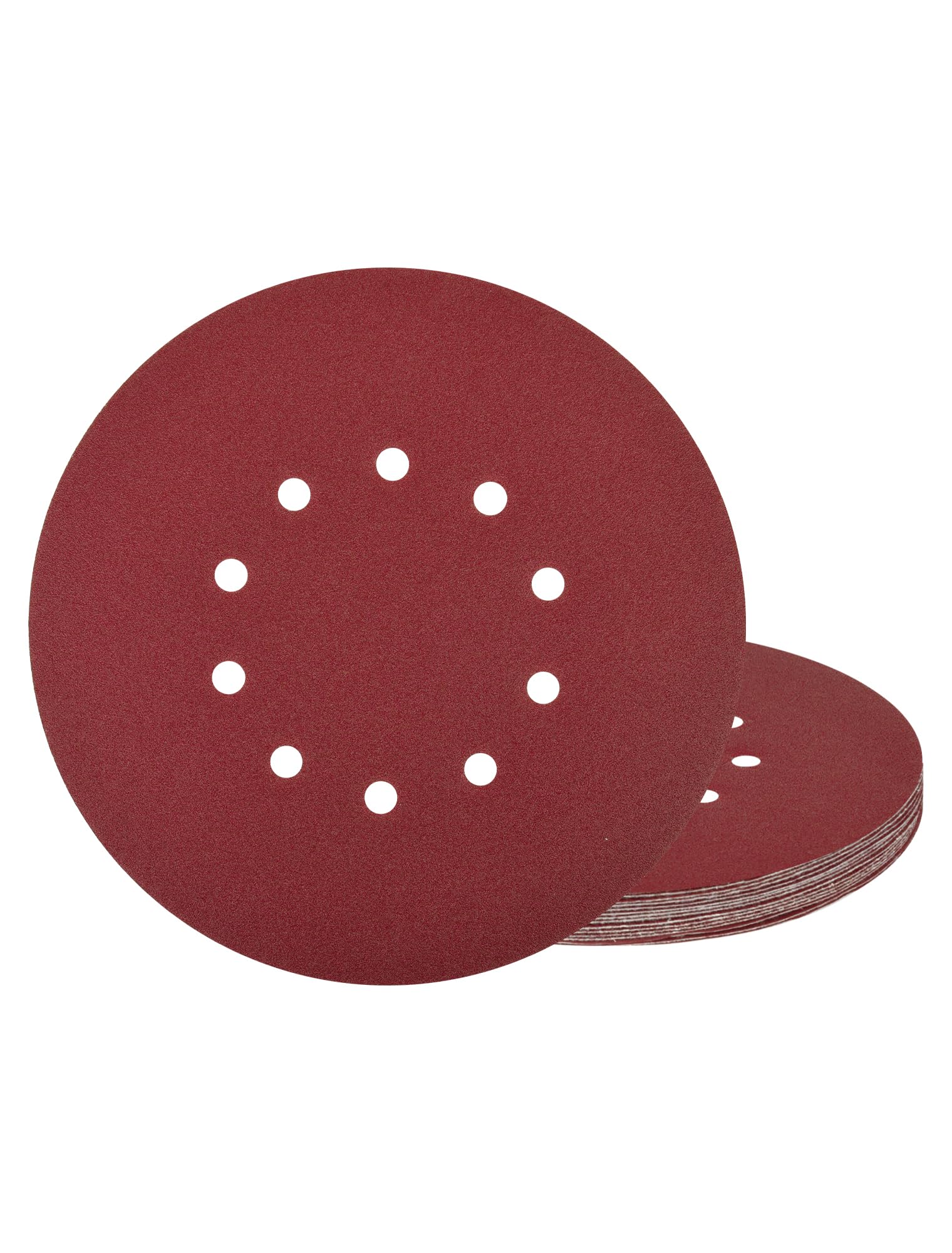 225mm Sanding Discs 180 Grits Hook and Loop Sandpaper, 15Pcs 9 Inch 10 Holes Drywall Sander Pads for Long Neck Giraffe Sanders Plaster Dry Wall Sanding