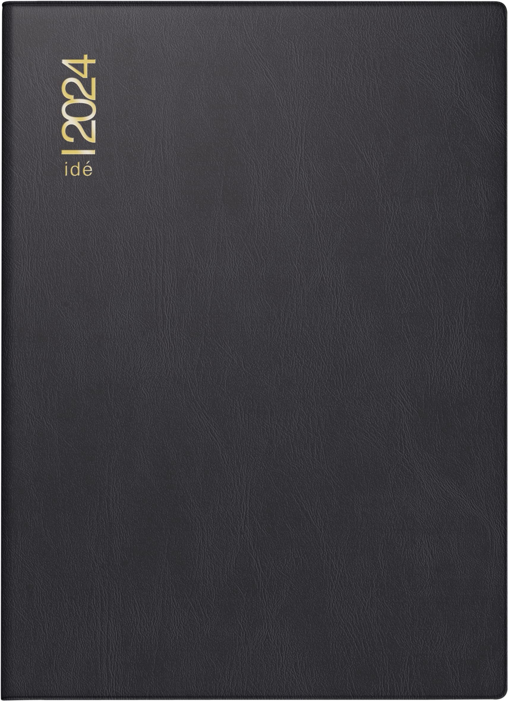 rido/idé Weekly calendar model perfect/technology I 2024 2 pages = 1 week sheet size 10 x 14 cm black Desk Planner