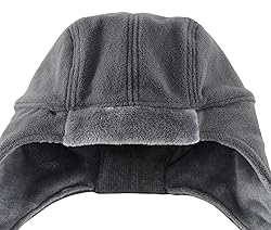 Connectyle Mens Fleece Thermal Skull Cap with Ear