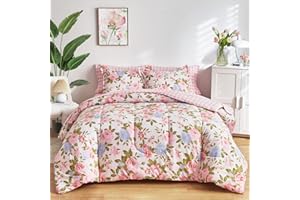 Bed in a Bag Parure de lit réversible 7 pièces Bed in a Bag pour grand lit (1 couette, 2 couvre-oreillers, 1 drap plat, 1 dra