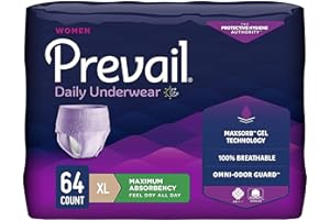 Prevail Proven | X-Large Pull-Up | Womenâ€™s Incontinence Protective Underwear | Maximum Absorbency | 64 Count