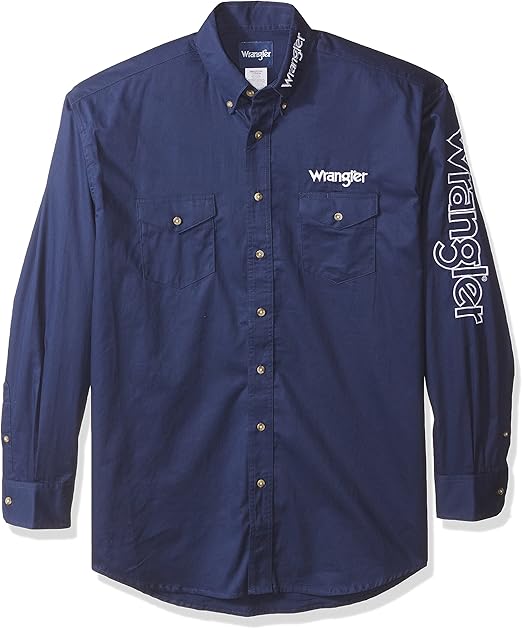 men's wrangler long sleeve shirts