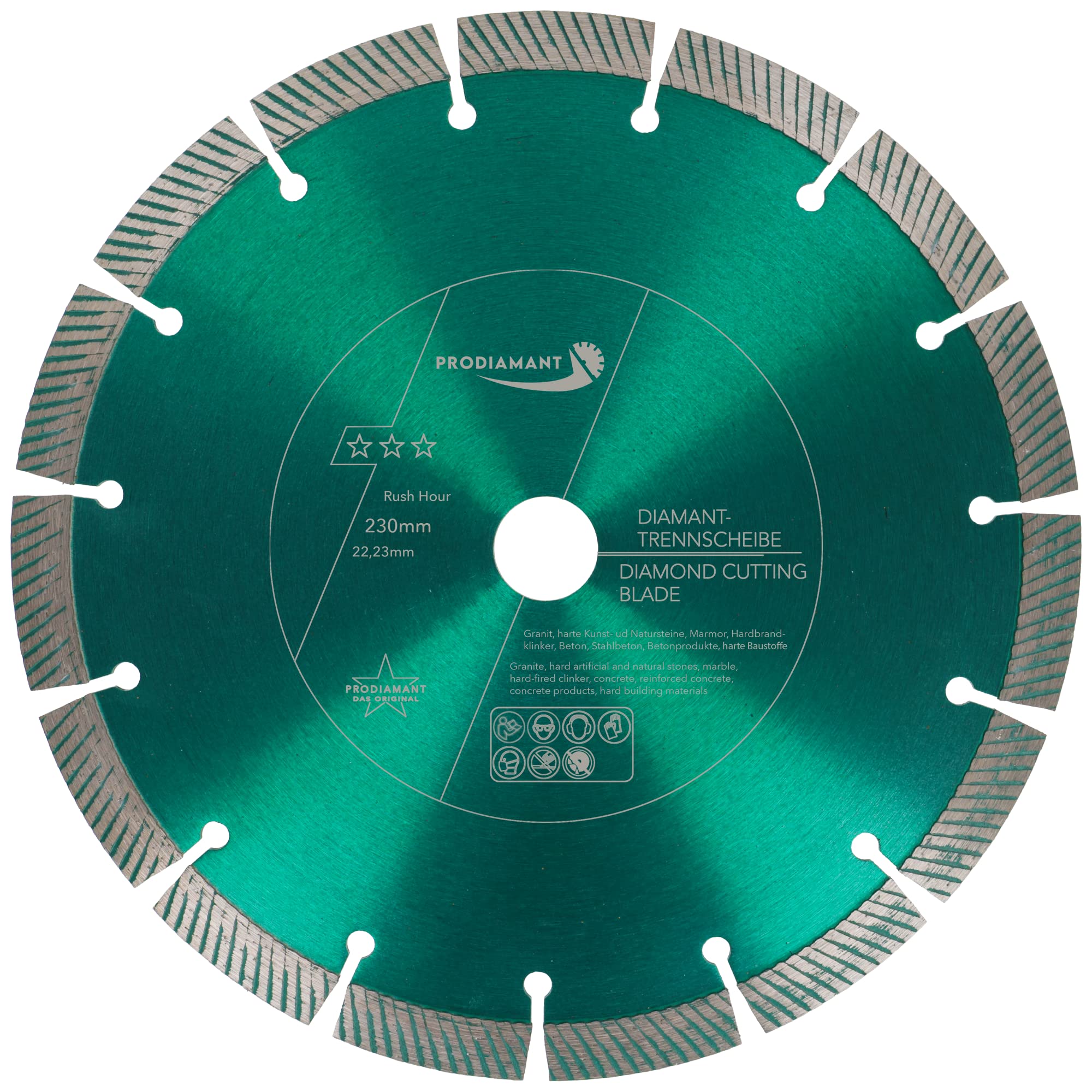 PRODIAMANT RushHour diamond cutting disc 230 mm for concrete and hard materials