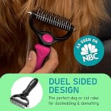 Maxpower Planet Double Sided Grooming Brush Pink for Cats Dogs view 2
