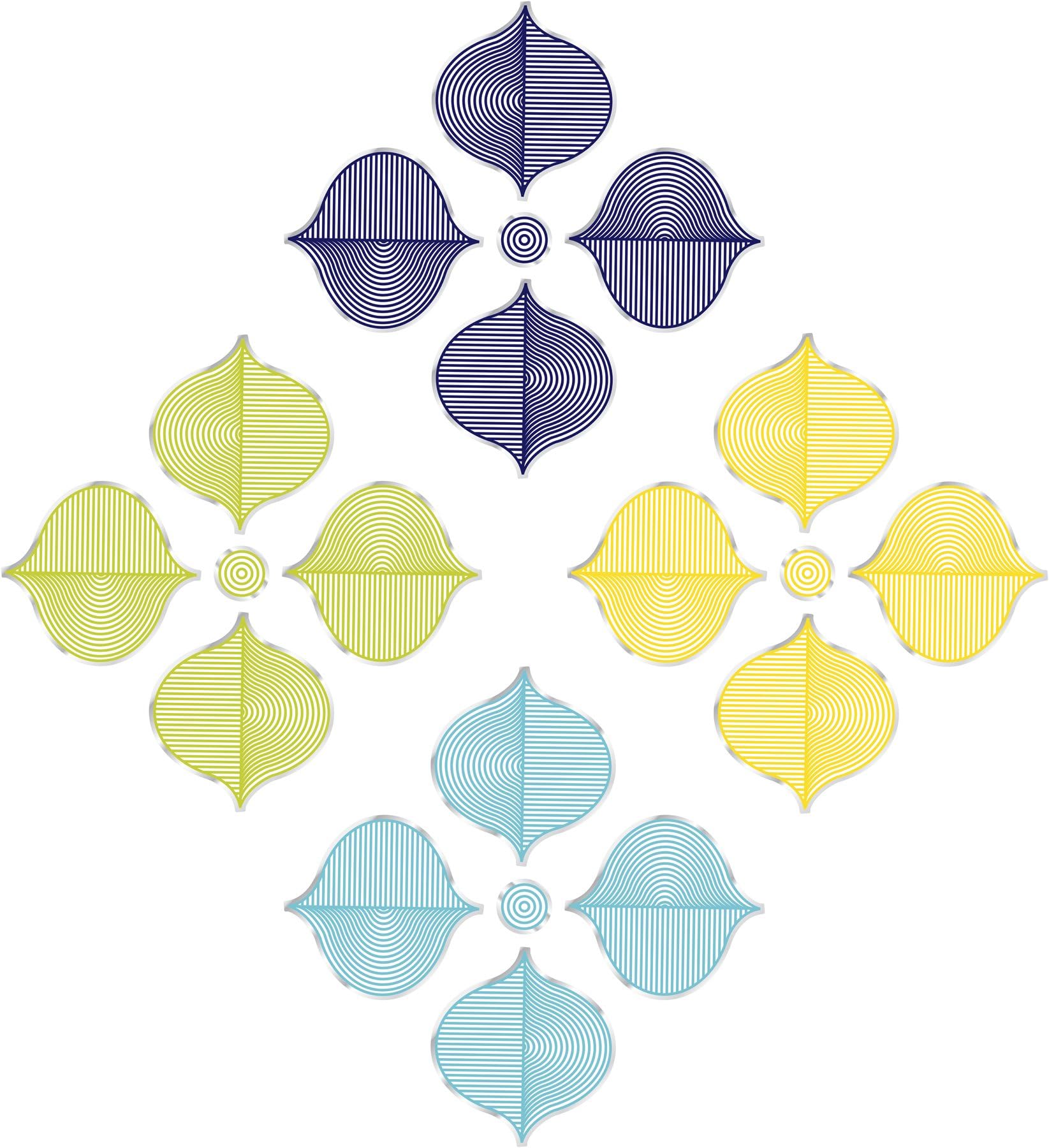 Jonathan Adler WallPops WPK0192 Hollywood Wall Art Kit, Multicolor