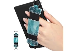 MoKo Soft Hand Strap for 6-8" Kindle eReaders Fire Tablet Kindle/Kobo/Voyaga/Sony Kindle E-Book Tablet, Black High-Elasticity