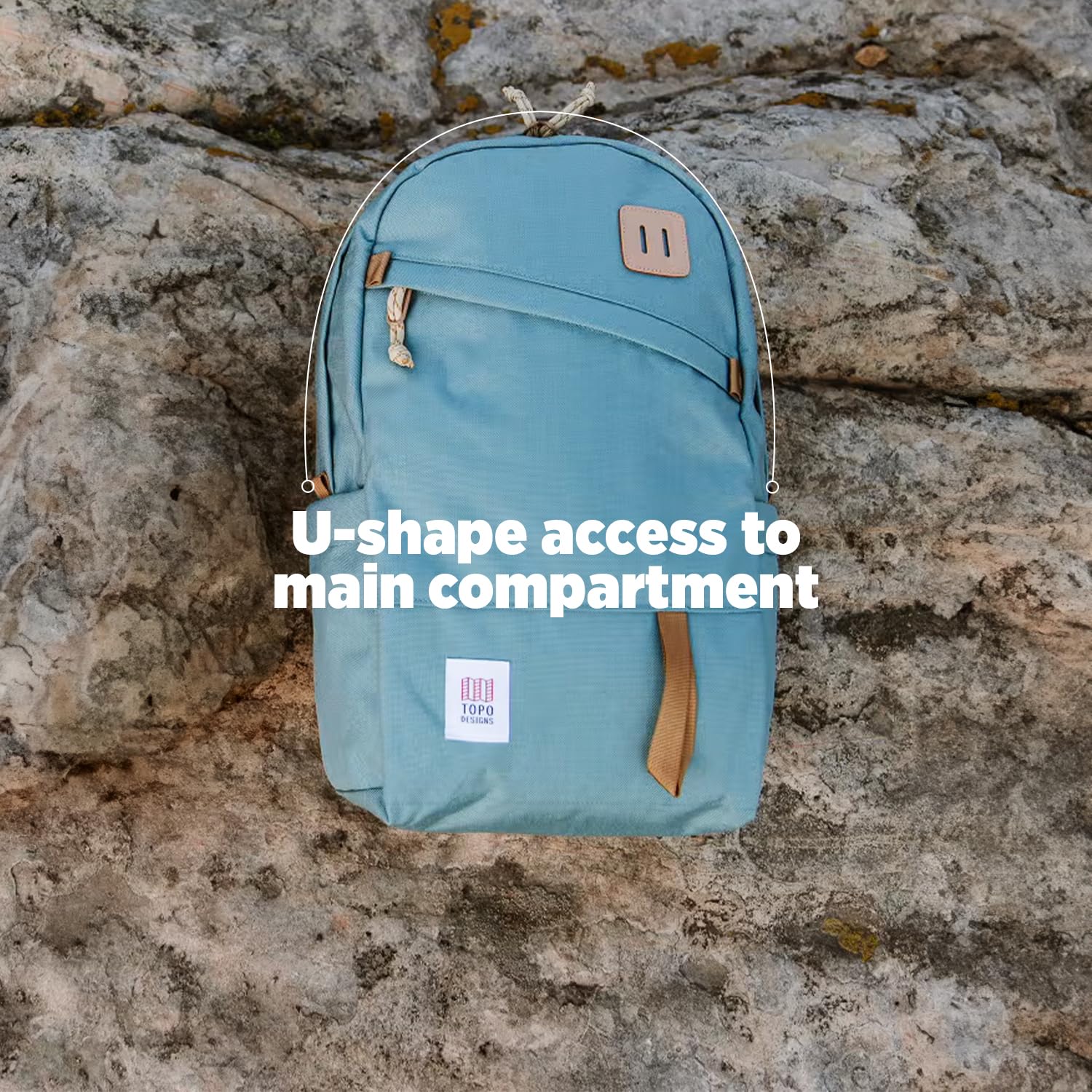 Topo Designs Daypack Classic - Coral/peppercorn - One Size