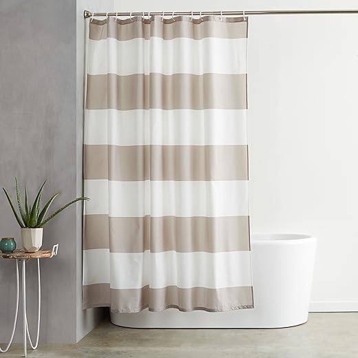 Water Repellant Shower Curtain with Hooks