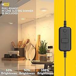 GETINLIGHT 2.5" Wide 3000K Dimmable LED Puck Lights