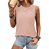 ATHMILE Womens Tank Tops Summer Spring Sleeveless Casual Cute Basic Trendy Loose Flowy Beach Shirt Vacation Outfits 2026
