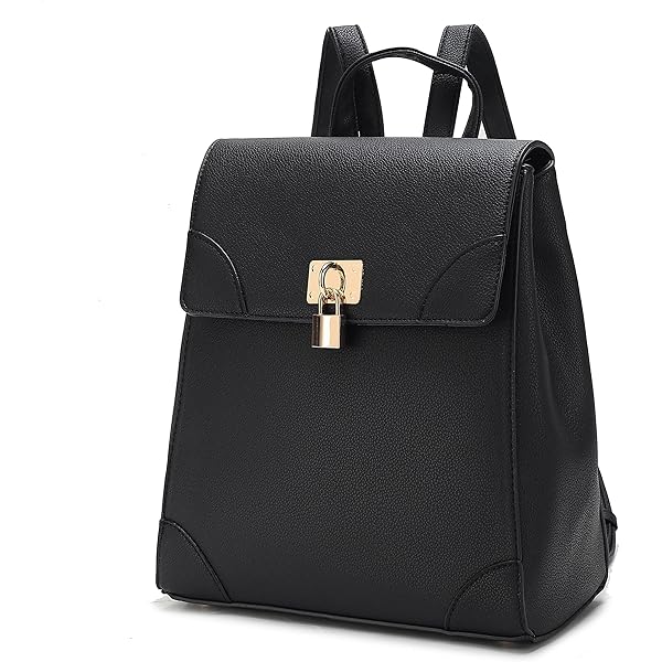 MKF Collection Vegan Leather Backpack Purse For Women - Large Fashion Daypack With Multiple Pockets, Adjustable Strap