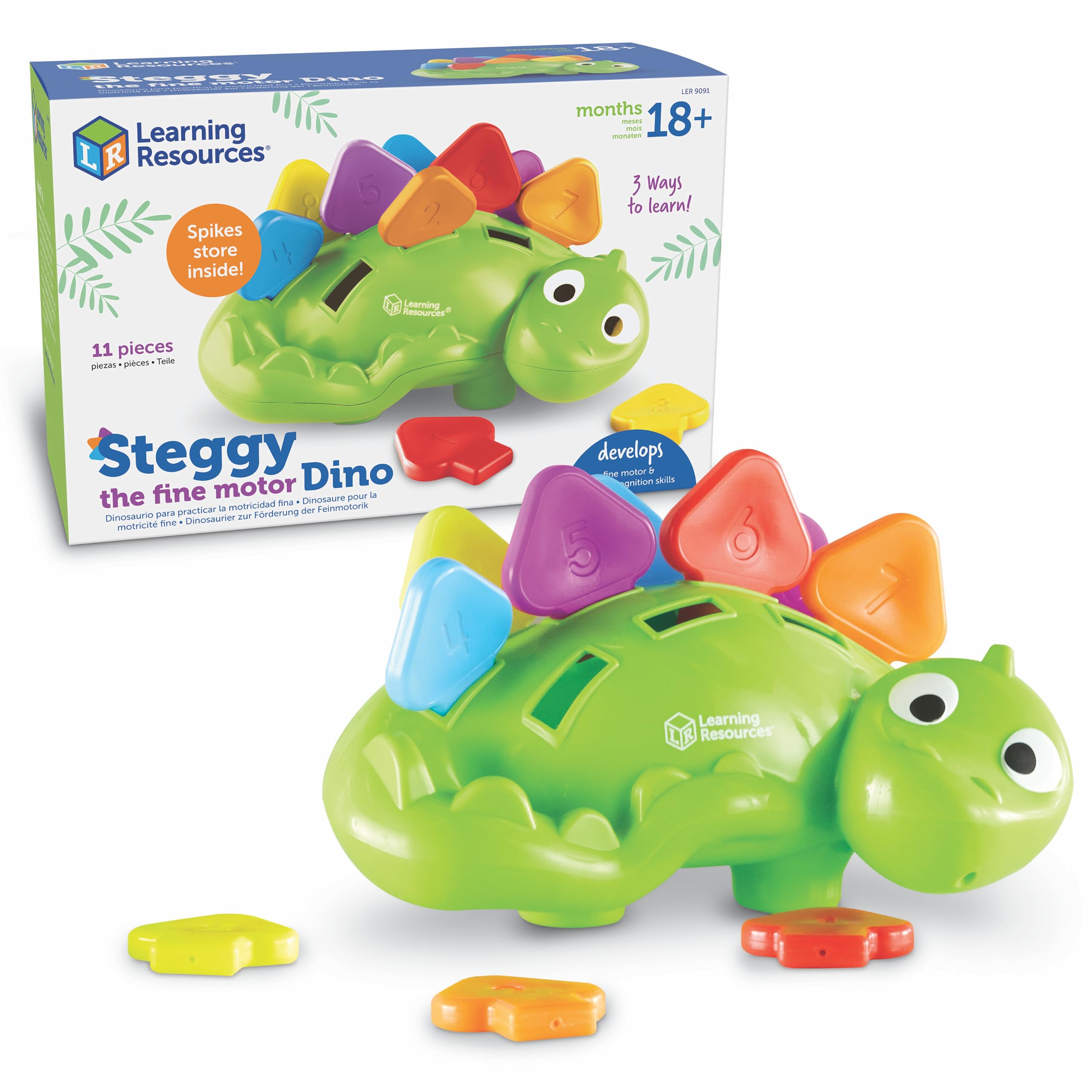 Learning Resources LER9091 Steggy The Fine Motor Dino
