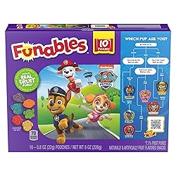 Funables Fruity Snacks, PAW Patrol, Assorted