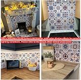 Moroccan Tile Stickers 24pcs 15x15cm Waterproof Self Adhesive Kitchen Bathroom view 4