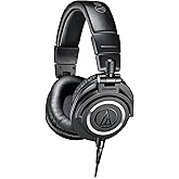 Audio-Technica ATH-M50x Professional Studio Monitor Headphones, Black