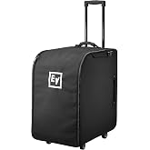 Electro-Voice Evolve 50 Column Speaker Carrying Case with Wheels | Trolley Handle - Heavy Duty Zippers - Black
