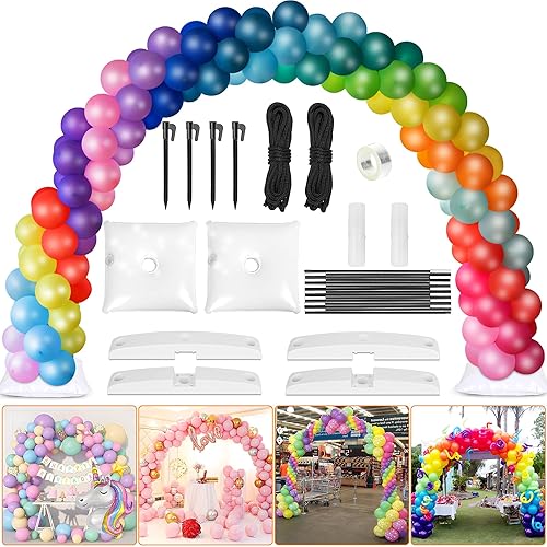 Toosci Balloon Arch Kit 9FT Height 10FT Width, Adjustable