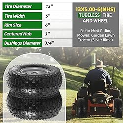 AR-PRO (2 Pack) 13 x 5.00-6" Tire and