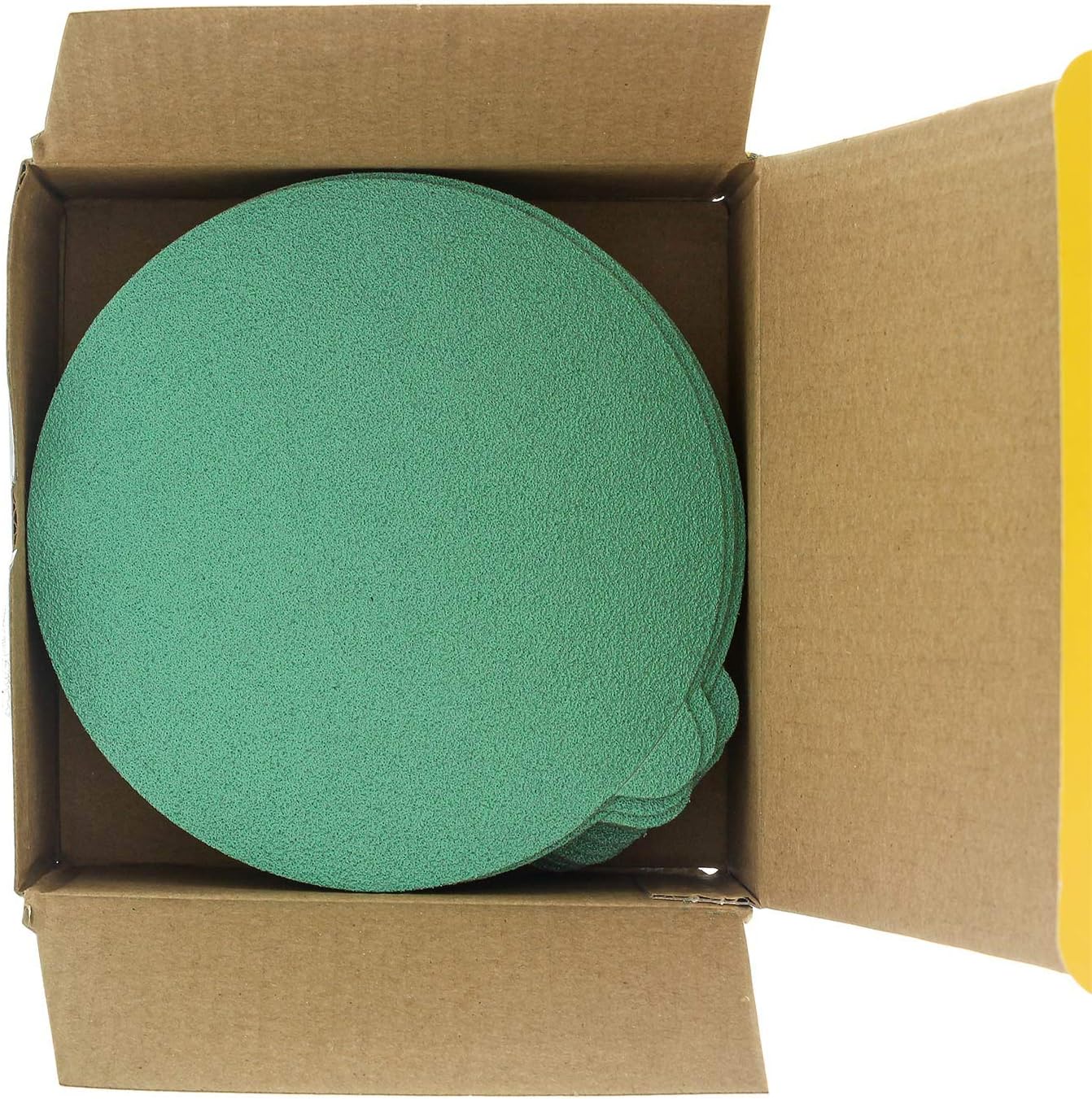 Dura-Gold - Premium Film Back - 80 Grit 5" Green Film - PSA Self Adhesive Stickyback Sanding Discs for DA Sanders - Box of 50 Sandpaper Finishing Discs for Automotive and Woodworking - - 