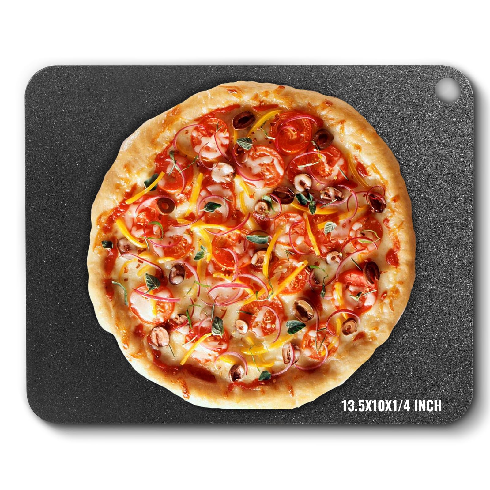 Photo 1 of ***HEAVILY USED***
VEVOR Pizza Steel, 13.5" x 10" x 1/4" Pizza Steel Plate for Oven, Pre-Seasoned Carbon Steel Pizza Baking Stone with 20X Higher Conductivity, Heavy Duty Pizza Pan for Outdoor Grill, Indoor Oven