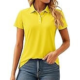 MAGCOMSEN Women's Polos Golf Shirts Short Sleeve UPF 50+ Collared Shirt Quick Dry Tennis Work Athletic Tops