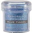 Ranger 359840 Embossing Powder, Blue Tinsel