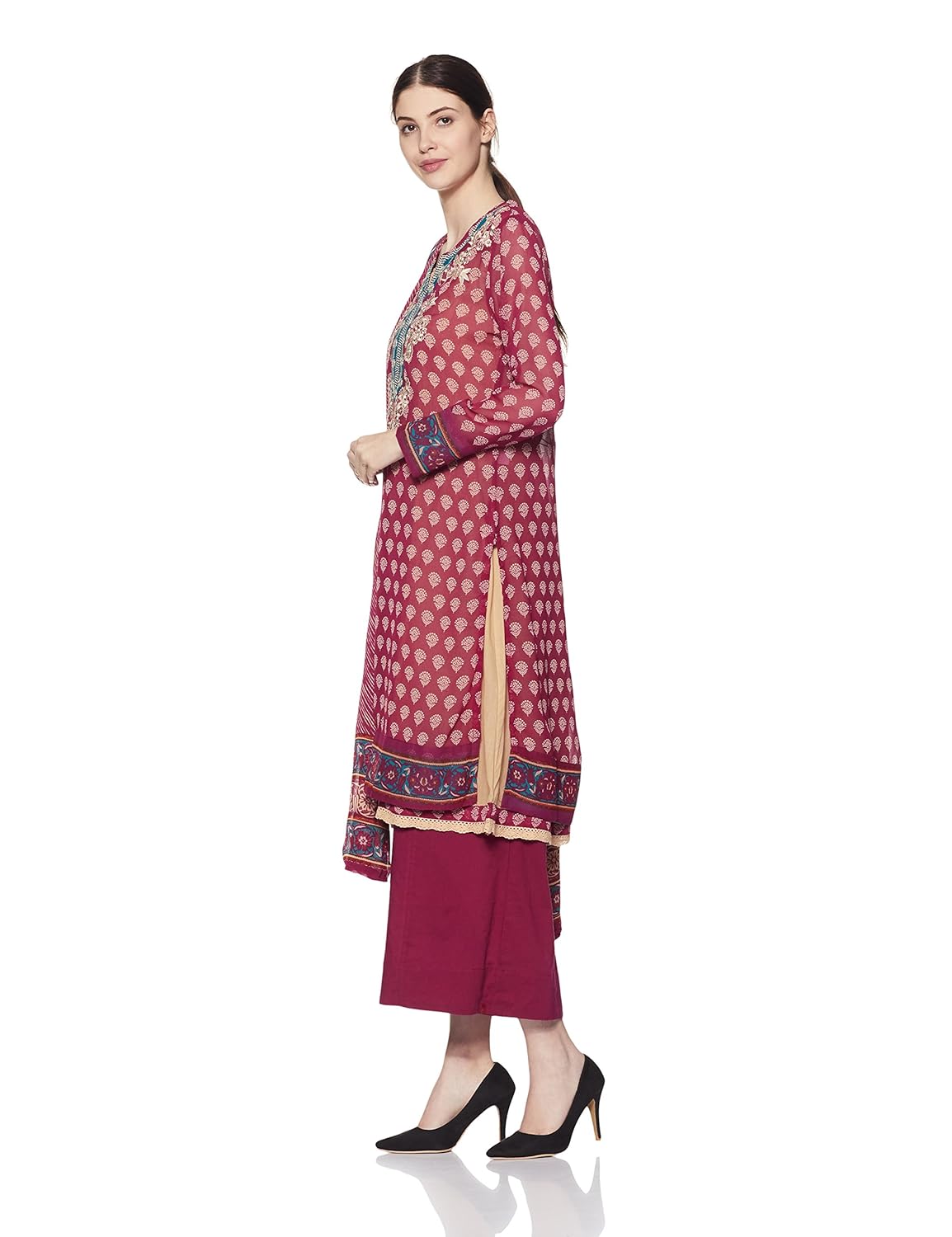 biba women's straight salwar suit