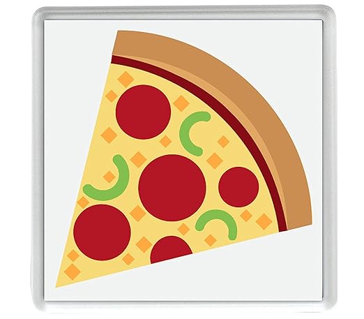 IamEngland porción de Pizza Emoji 58mm x 58mm Nevera imán/Slice of ...