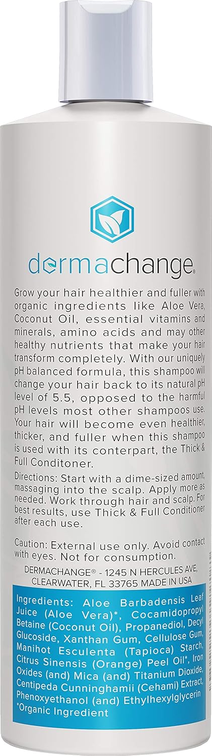 Anti Thinning Hair Growth Shampoo - with Vitamins for Hair Regrowth - For Color Treated Hair - Paraben, Gluten and Sulfate Free - Hair Loss Treatments - Supports Regrowth (16oz) - Made in USA: Beauty