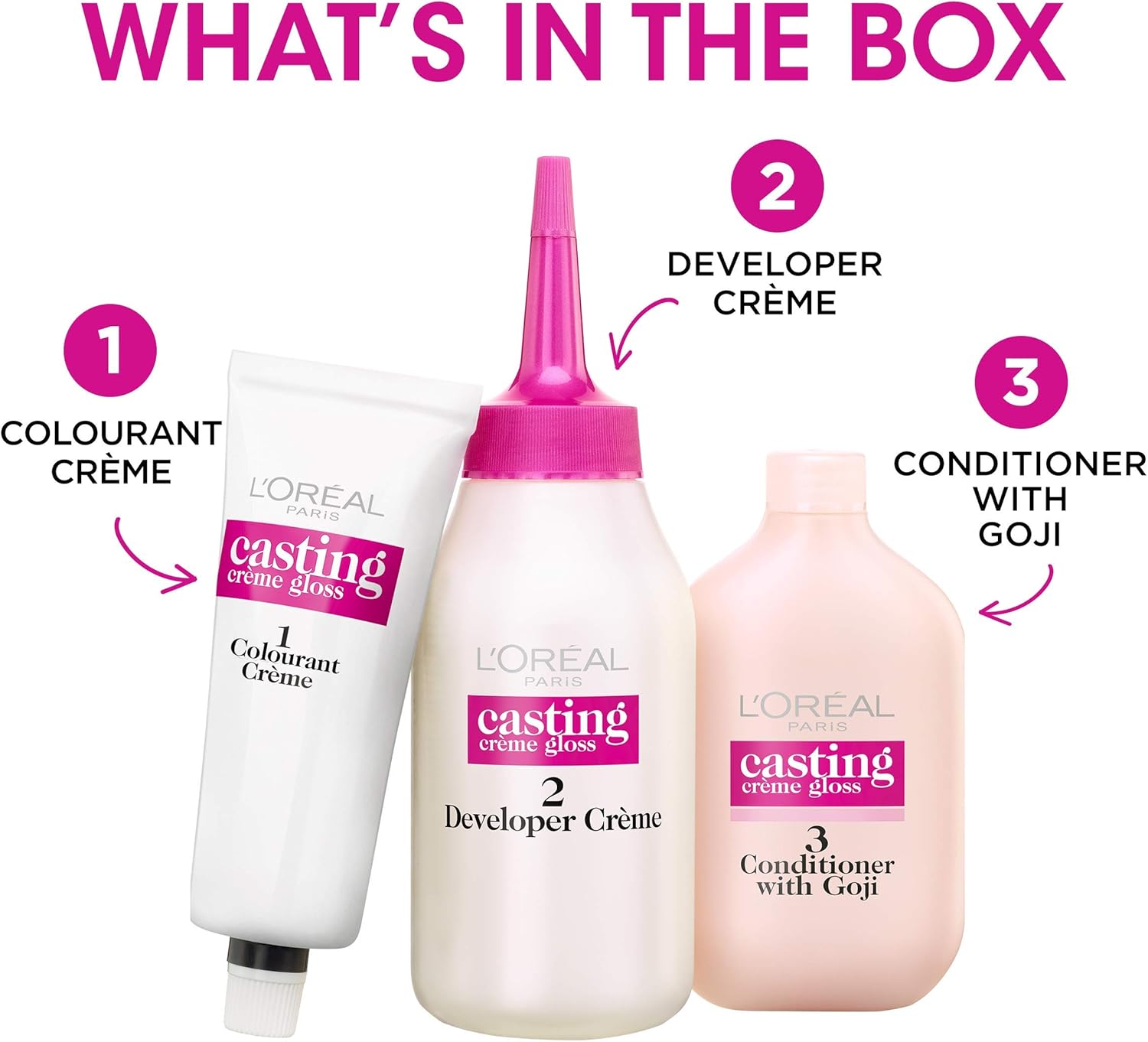 L'Oreal Paris Casting Creme Gloss Purple Semi-Permanent Hair Dye, Blends Away Grey Hair Leaving A Radiant Hair Colour, 316 Plum Pack of 3 - Image 4