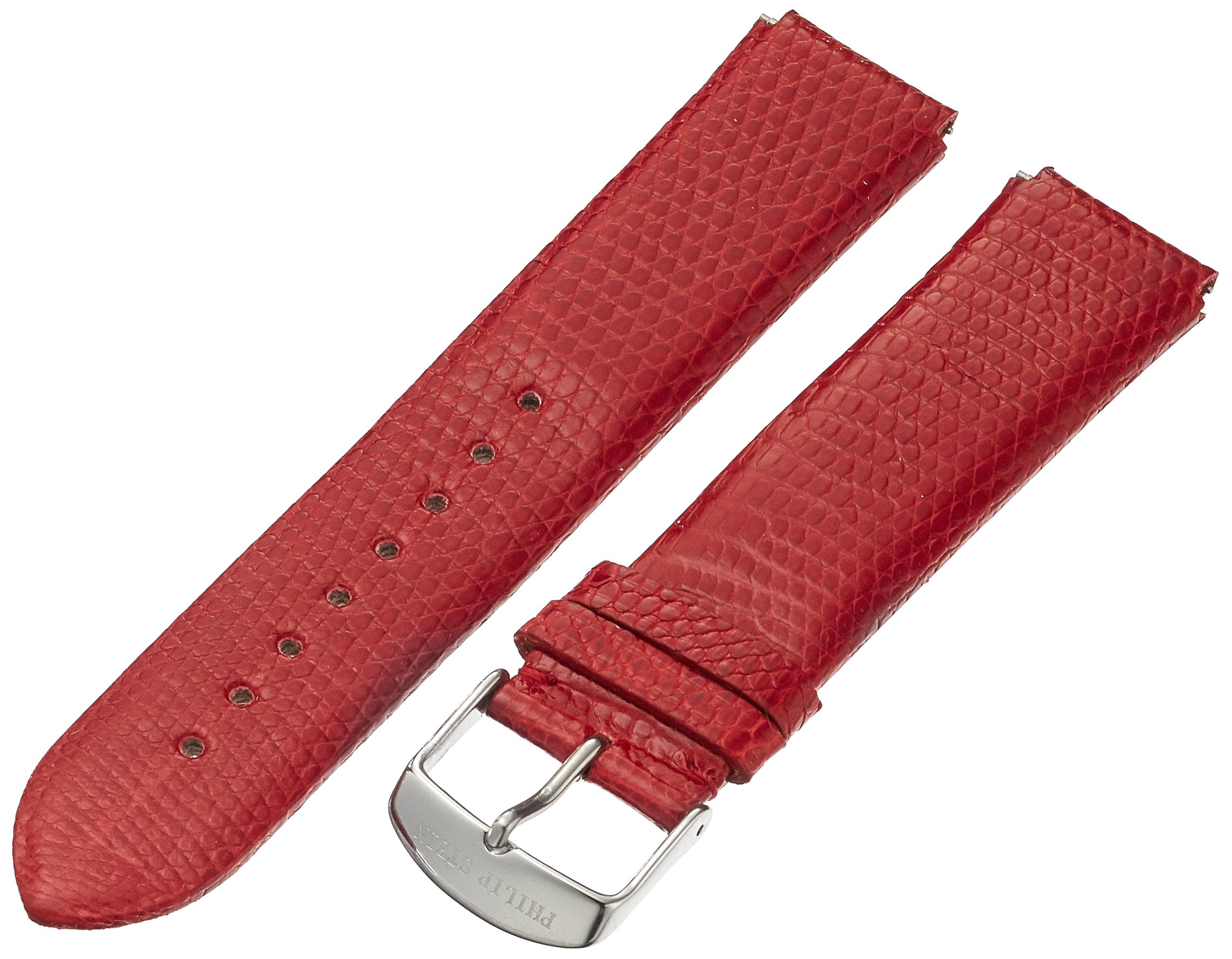 Philip Stein 2-ZR 20mm Leather Lizard Red Watch Strap