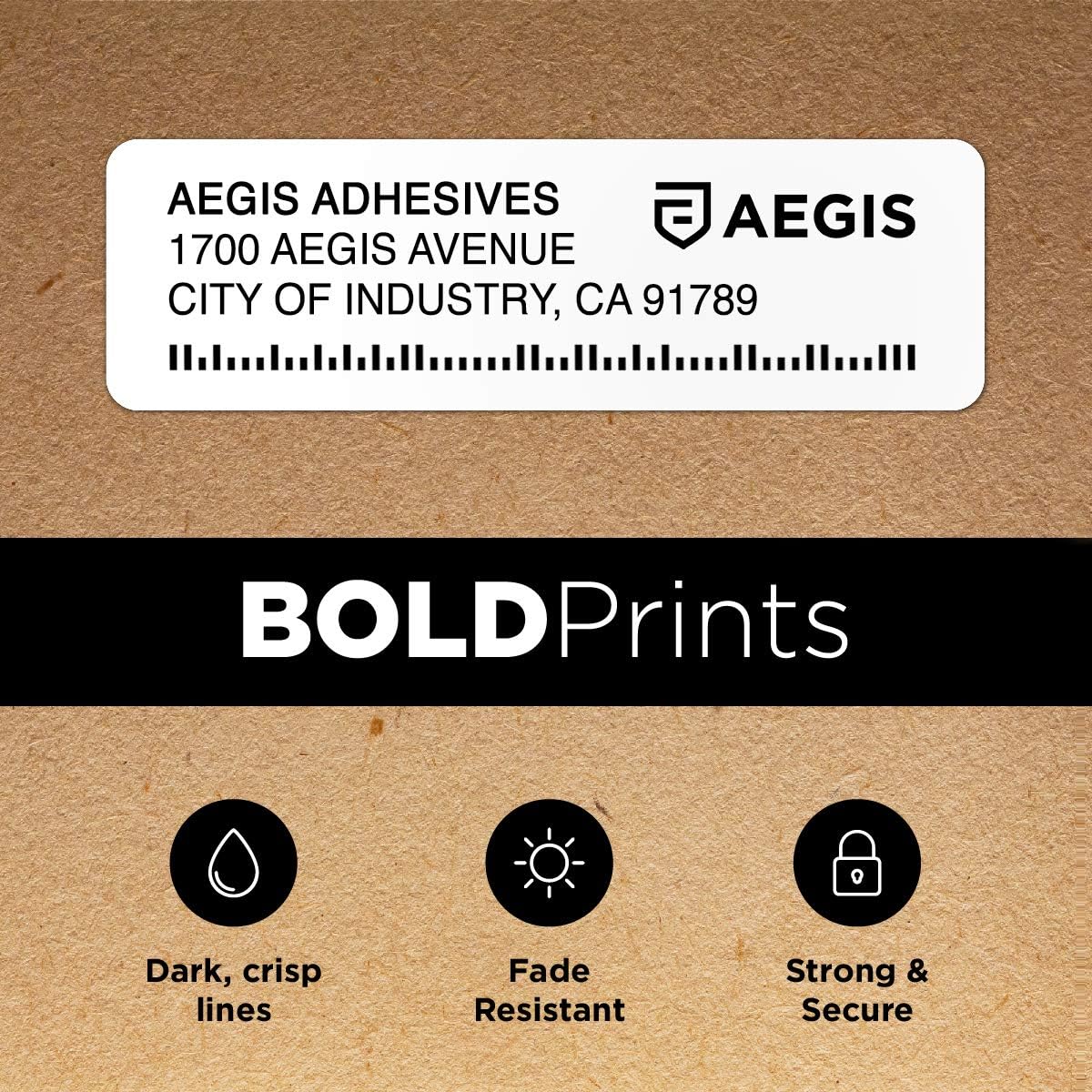 Aegis Adhesives - Compatible DK-1201 Address & Barcode (1.1" X 3.5”) Replacement Labels, Compatible with Brother QL Label Printers - 12 Rolls + 1 Frame: Office Products