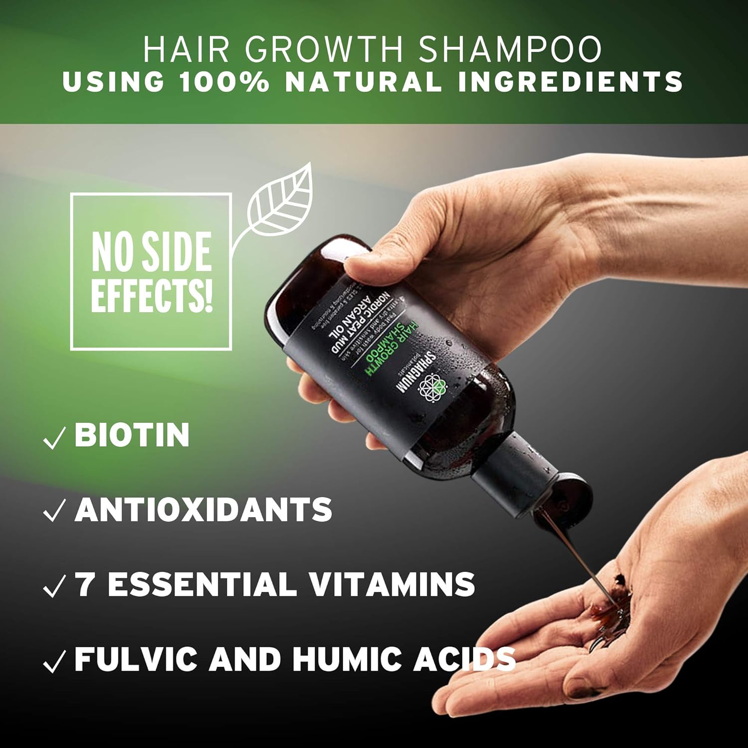 Hair Growth Shampoo and Conditioner - Natural Argan Oil with Peat Mud for Effective Hair Loss Treatment. : Beauty