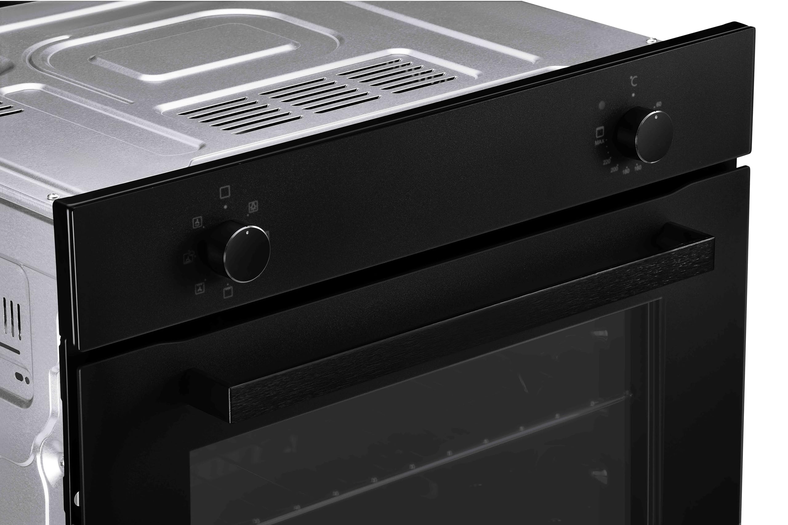 Respekta Einbaubackofen autark in matt-schwarzem Design AB121MS-26 / Energieeffizienzklasse A / 72 Liter / 7 Beheizungsarten/Auftaufunktion/Dampfunterstützte Garfunktion 3