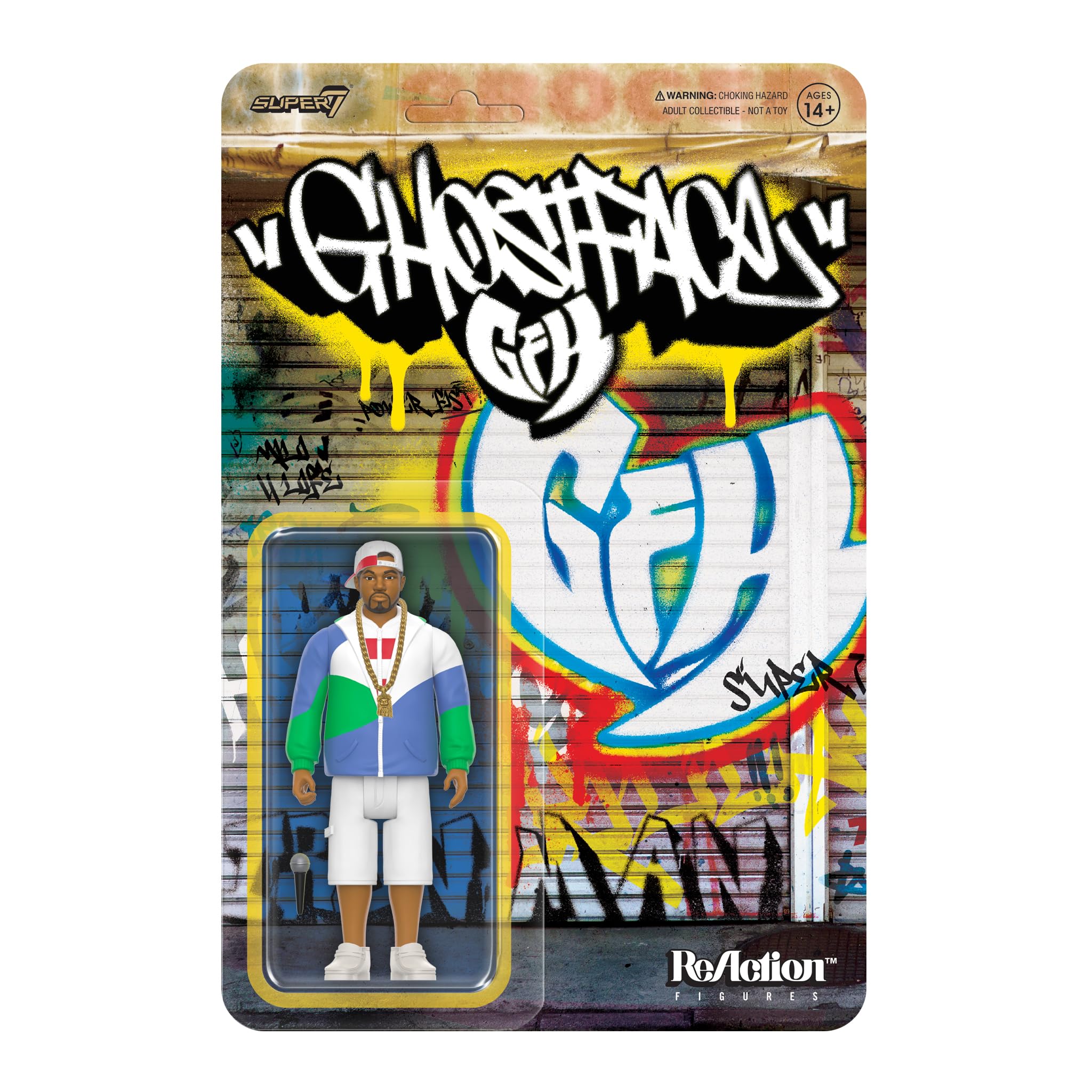 Photo 1 of Super7 Ghostface Killah (Can It Be All So Simple) - 3.75" Ghostface Killah Action Figure with Accessories Hip Hop Collectibles and Retro Toys