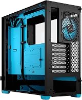Fractal Design Pop Air RGB Cyan Core ATX Mid Tower Case 3x120mm Fans TG view 8