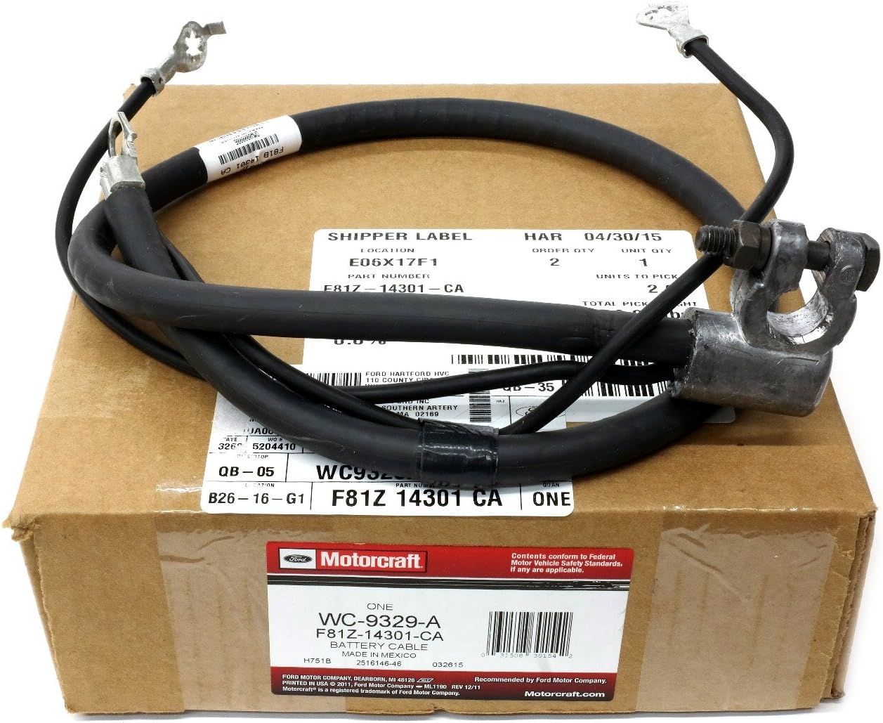 19992003 Ford F250 F350 F450 F550 7.3L Negative Battery Cable RH