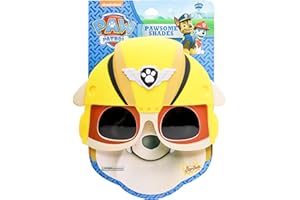 Sun-Staches Paw Patrol Child Sunglasses | Chase, Skye, Rubble, Zuma or Rocky Costume Accessory | One Size Fits Most Kids