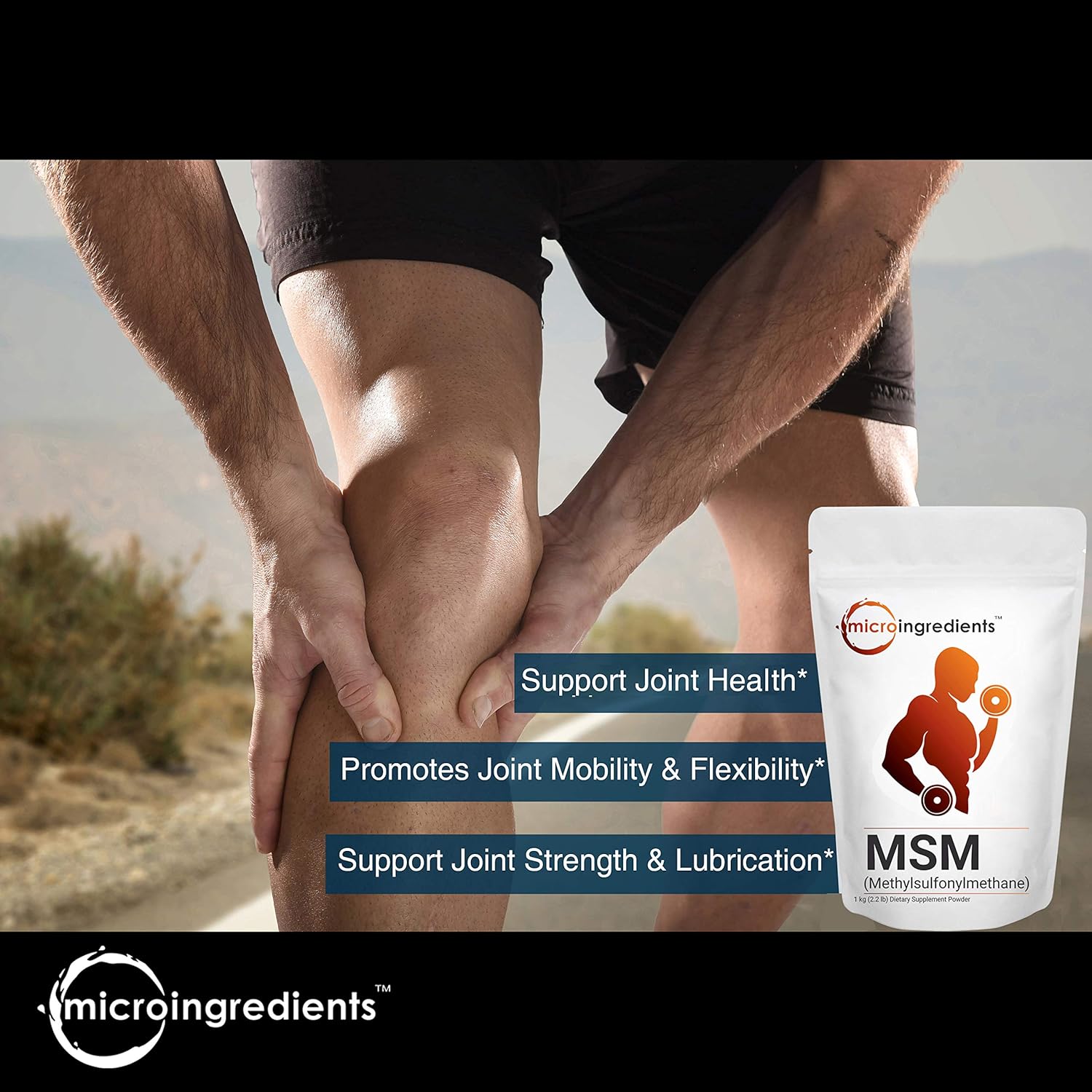 Micro Ingredients Pure MSM Powder Organic Sulfur Support Joint Health