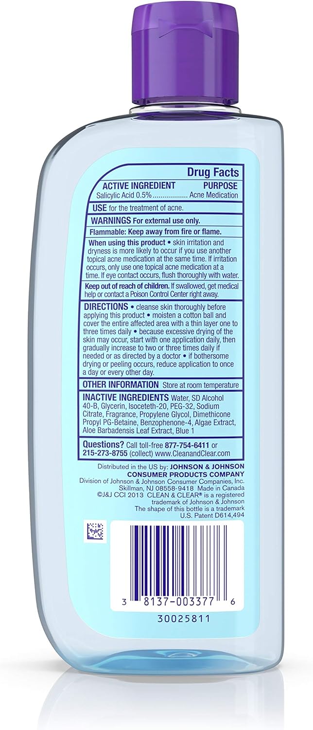 clean and clear face toner